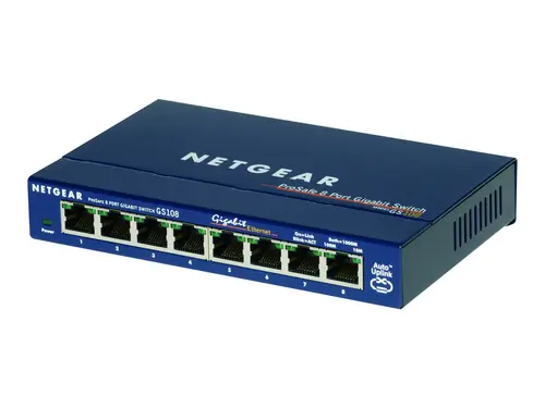 NETGEAR GS108GE 8PT COPPER GIGABIT SWITCH - image 1