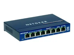 NETGEAR GS108GE 8PT COPPER GIGABIT SWITCH
