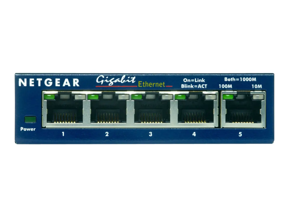 NETGEAR GS105GE 5PT COPPER GIGABIT SWITCH