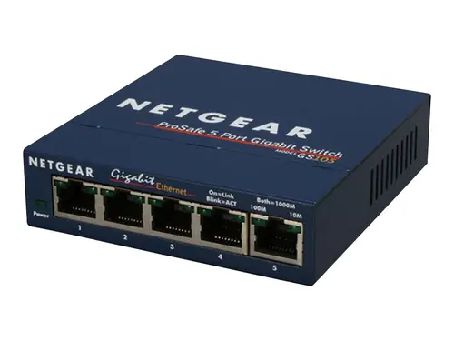 NETGEAR GS105GE 5PT COPPER GIGABIT SWITCH - image 1