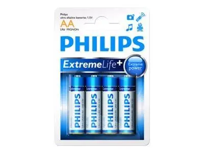 Philips Ultra Alkaline LR6 AA, 4-blister