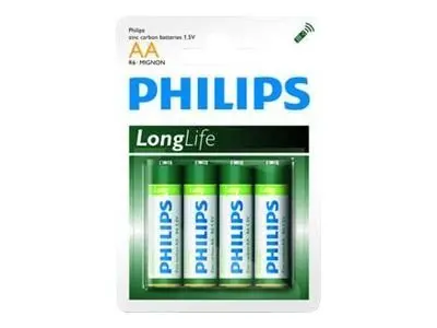 Philips Longlife baterie R6 AA (E), blister cu 4 buc
