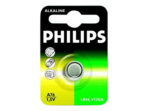 Philips литиева мини батерия 1.5V 1-blister (LR44 / LR1154)