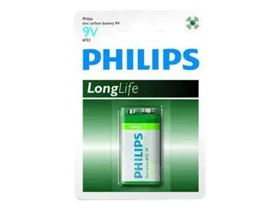 Philips Longlife 6F22 9V (E), 1 blister - 1