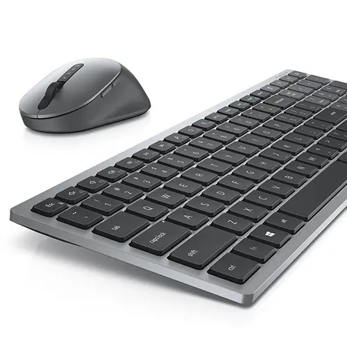 Комплект, Dell Multi-Device Wireless Keyboard and Mouse - KM7120W - US International - image 2