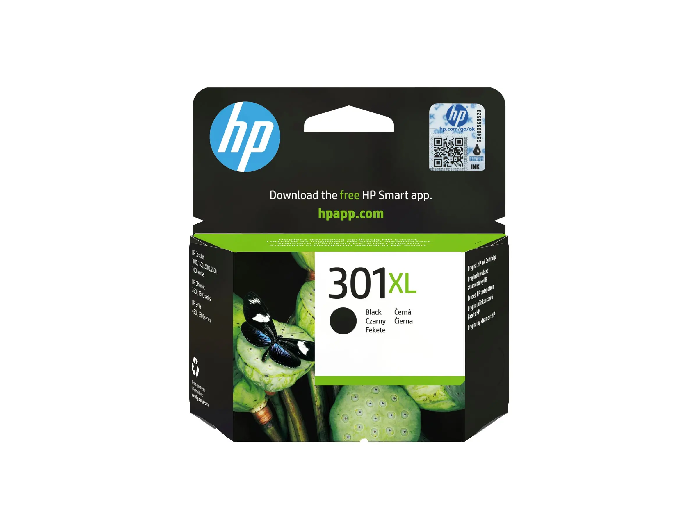HP 301XL original ink cartridge black high capacity 480 pages 1-pack