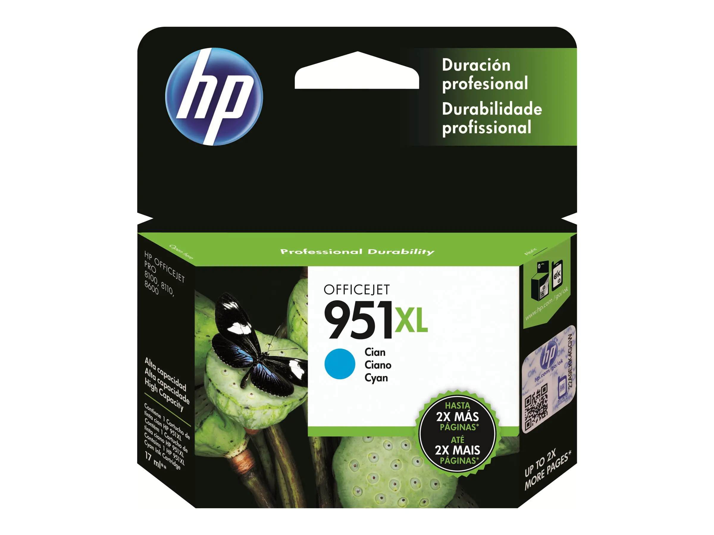 HP 951XL original ink cartridge cyan high capacity 1.500 pages 1-pack Officejet - image 4