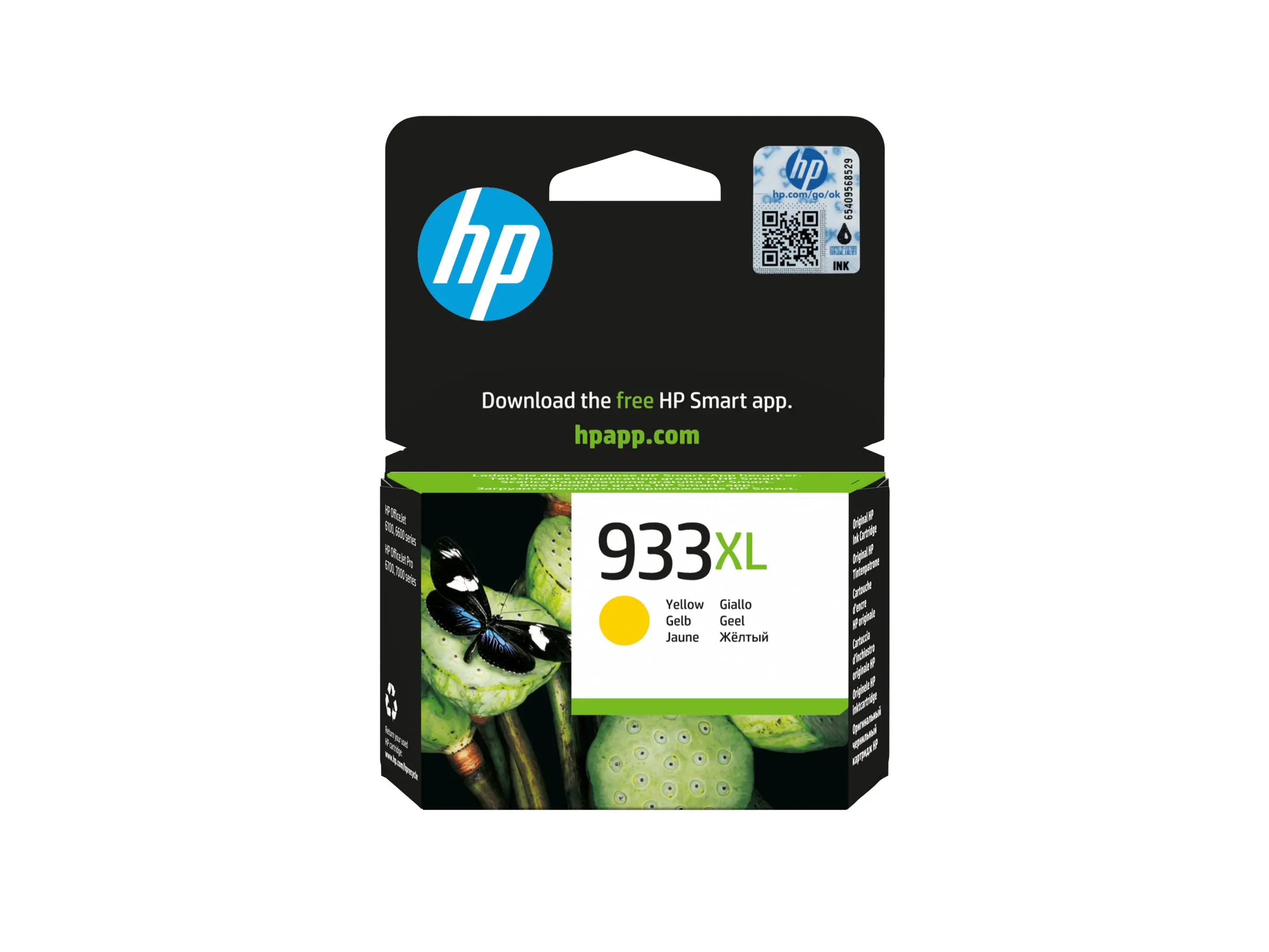 HP 933XL original ink cartridge yellow high capacity 825 pages 1-pack Officejet