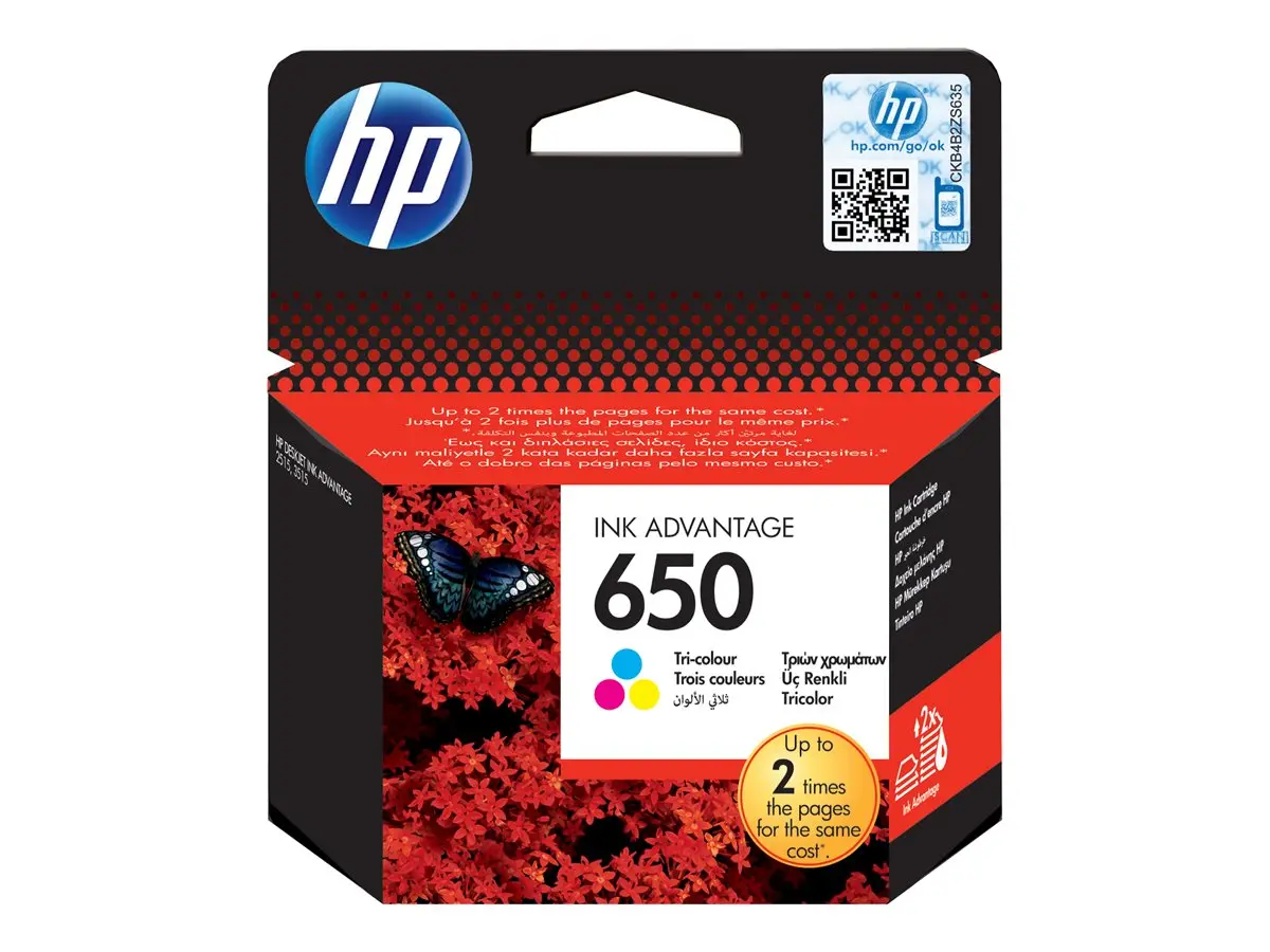 HP 650 ink cartridge tri-colour standard capacity 200 pages 1-pack - image 11