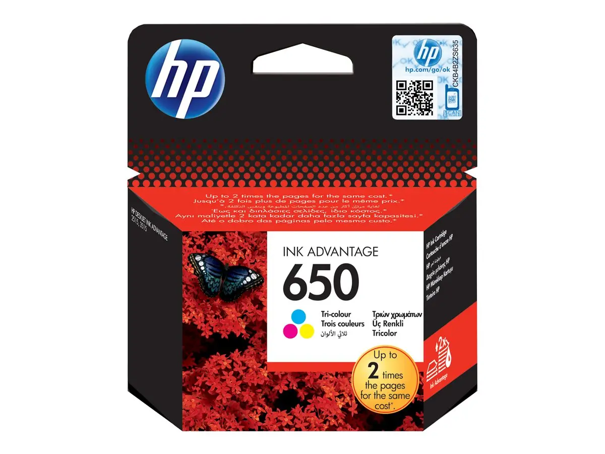 HP 650 ink cartridge tri-colour standard capacity 200 pages 1-pack - image 12