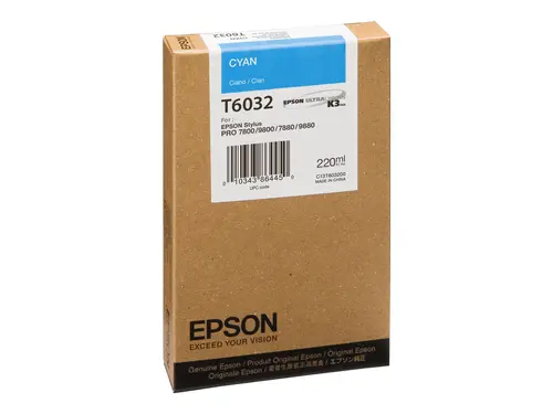 Консуматив, Epson 220ml Cyan for Stylus Pro 7880/9880/7800/9800 - image 1