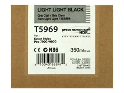 Консуматив, Epson T596 Ink Cartridge Light Light Black 350 ml - image 1