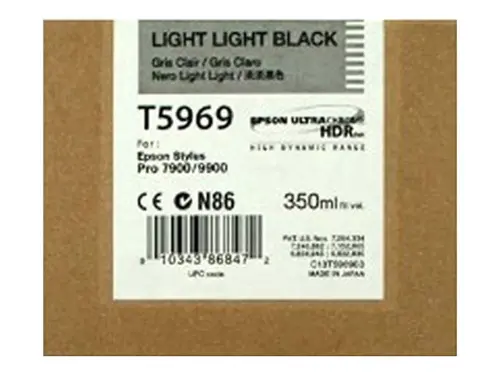 Консуматив, Epson T596 Ink Cartridge Light Light Black 350 ml