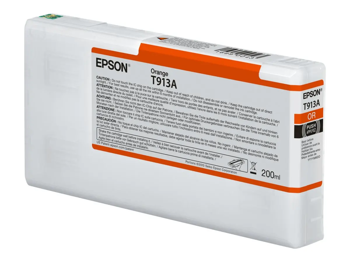 Консуматив, Epson T913A Orange Ink Cartridge (200ml) - image 1