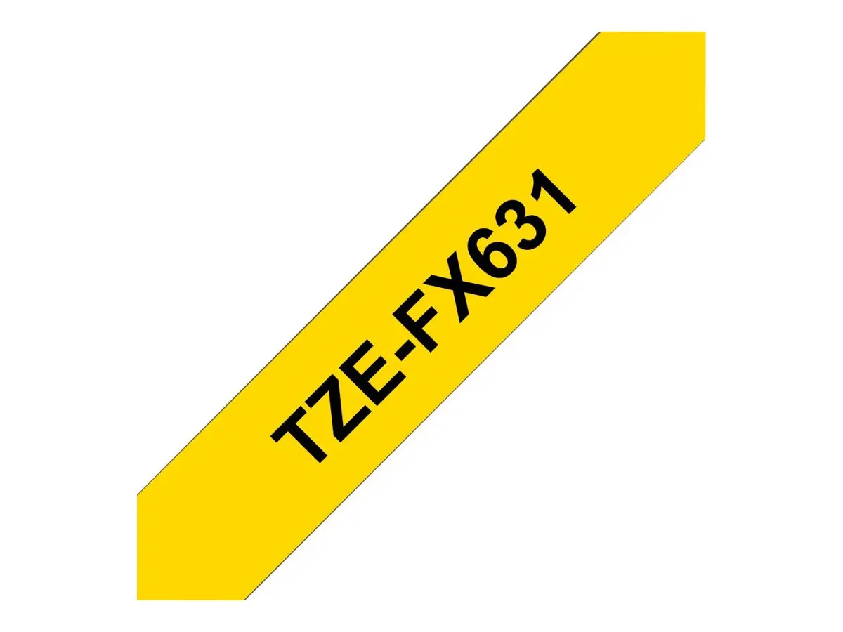 TZ Tape 12mm BLACK ON YELLOW FLEXIBLE ID for P-Touch - image 4