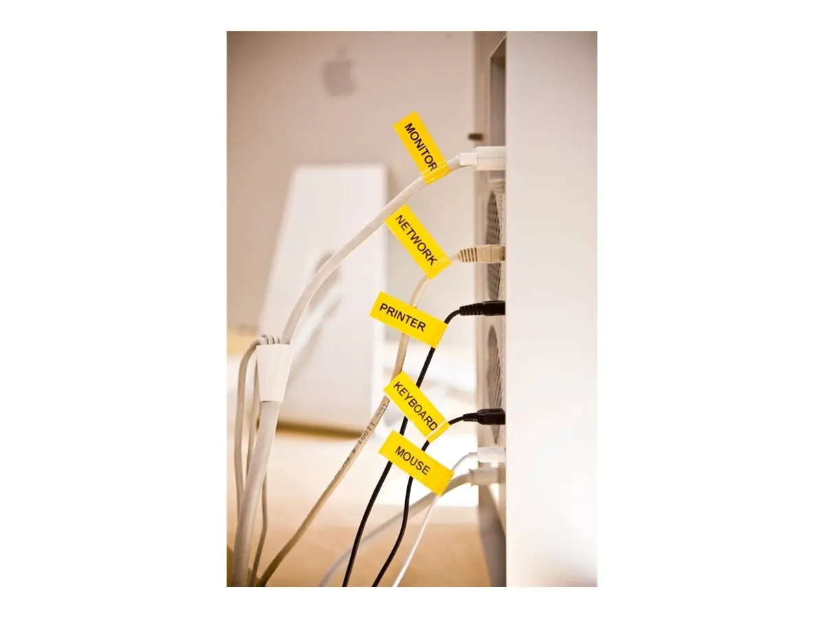 TZ Tape 12mm BLACK ON YELLOW FLEXIBLE ID for P-Touch - image 5