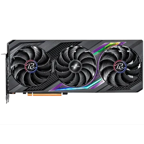 Asrock Video Card AMD Radeon RX7800XT Phantom Gaming 16GB OC, GDDR6, 256-bit, 3x DisplayPort™ 2.1, 1x HDMI™ 2.1, 2x 8-pin Power Connectors, Recommended PSU 800W - image 1