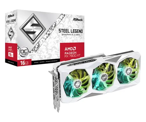 Видео карта ASRock RX 7800 XT Steel Legend 16GB GDDR6 - image 5