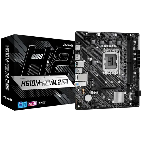 Μητρική πλακέτα ASRock H610M-H2/M.2, DDR5, mATX - 1