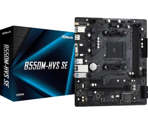 Дънна платка ASRock B550M-HVS SE, AM4, 2xDDR4 - image 4