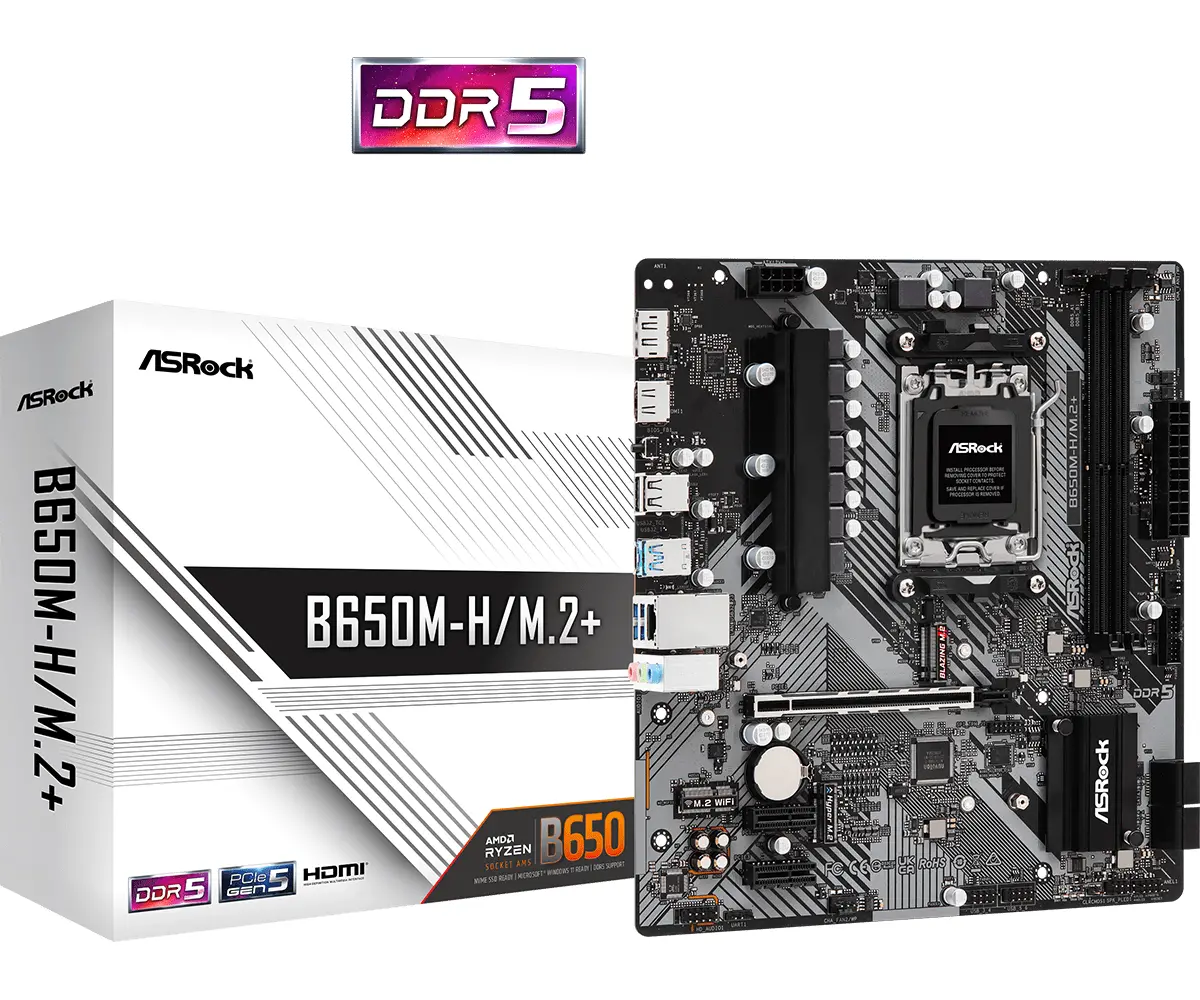 Placă de bază ASROCK B650M-H/M.2+, Socket AM5, 2xDDR5 - image 4