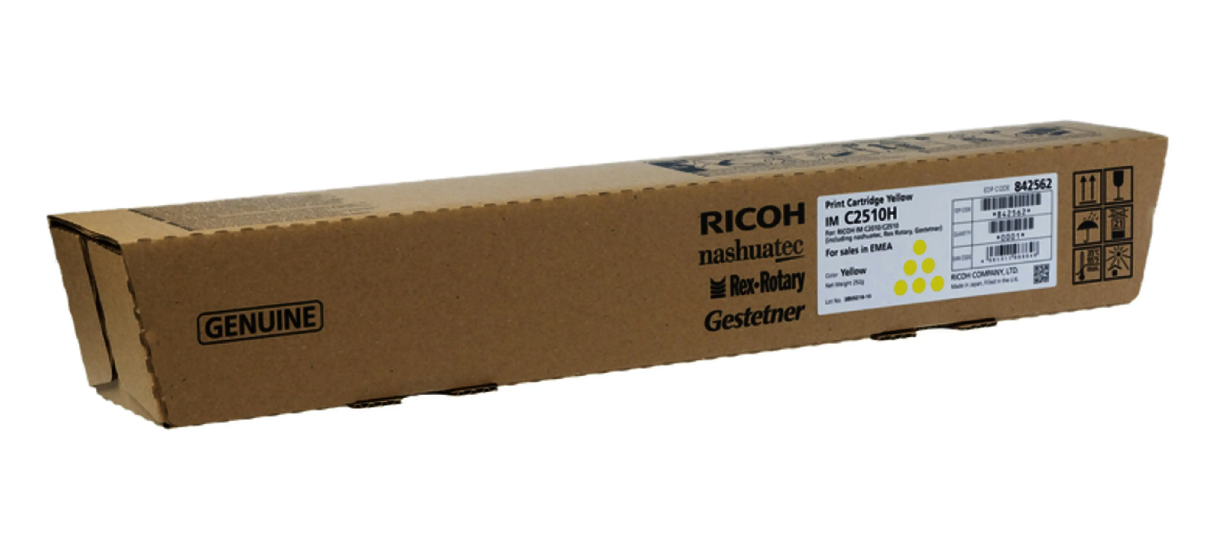 Тонер касета Ricoh IM C2010/2510, 18000 копия, Yellow - image 1