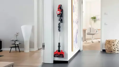Прахосмукачка, Bosch BBS711ANM, Cordless Handstick Vacuum Cleaner, Unlimited 7 ProAnimal, TurboSpin motor, 82 dB(A), 3.0 Ah battery, 18.0V, AllFloor ProAnimal Brush with LED, Red - image 3