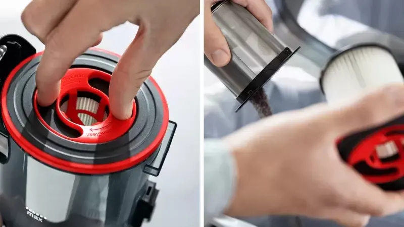 Прахосмукачка, Bosch BBS711ANM, Cordless Handstick Vacuum Cleaner, Unlimited 7 ProAnimal, TurboSpin motor, 82 dB(A), 3.0 Ah battery, 18.0V, AllFloor ProAnimal Brush with LED, Red - image 5