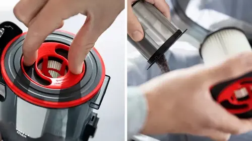 Прахосмукачка, Bosch BBS711ANM, Cordless Handstick Vacuum Cleaner, Unlimited 7 ProAnimal, TurboSpin motor, 82 dB(A), 3.0 Ah battery, 18.0V, AllFloor ProAnimal Brush with LED, Red - image 5