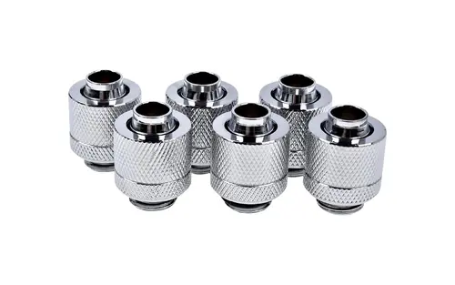 Фитинг Alphacool Eiszapfen, Удължител, 13/10mm, G1/4, Сребрист, 6 броя - image 1