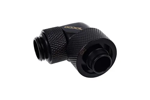 Фитинг Alphacool Eiszapfen, Удължител, 90°, 16/10mm, G1/4, Черен мат - image 2