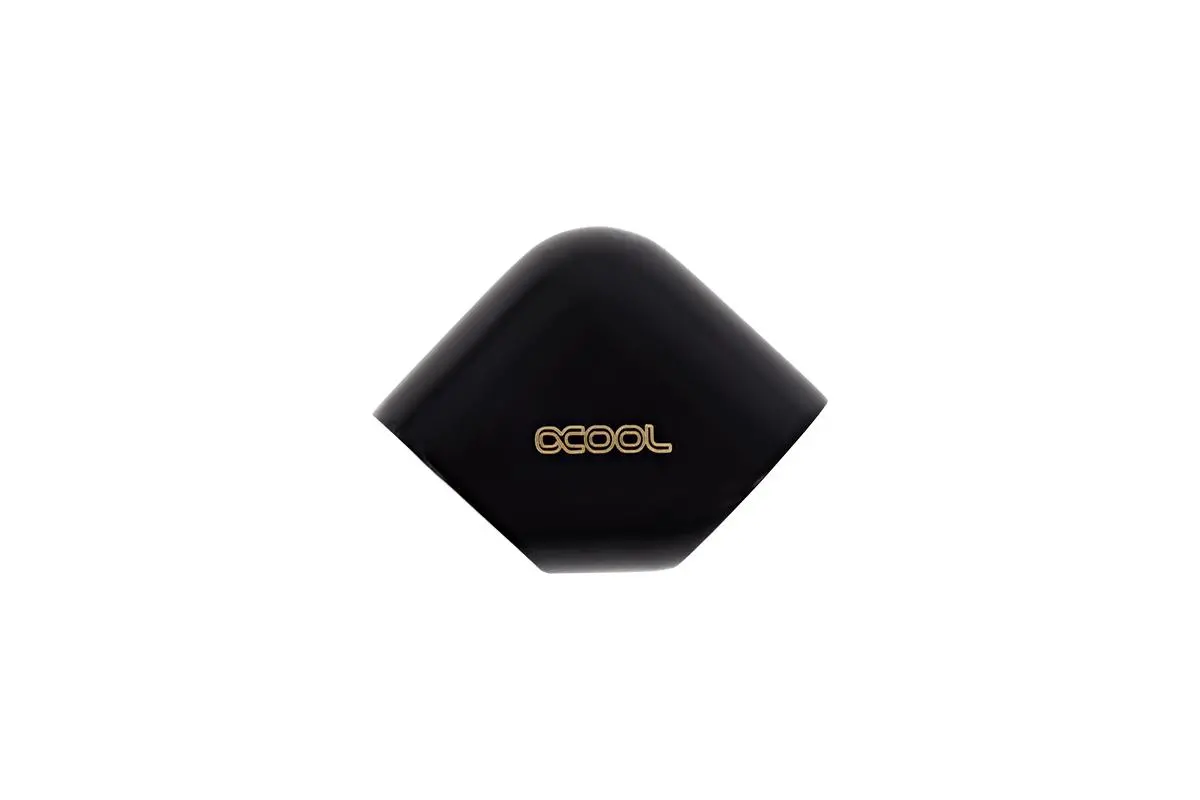 Σύνδεσμος L Alphacool Eiszapfen, G1/4 AG εσωτερικό σπείρωμα G1/4 IG, Μαύρο ματ