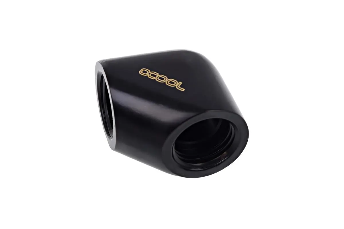 Σύνδεσμος L Alphacool Eiszapfen, G1/4 AG εσωτερικό σπείρωμα G1/4 IG, Μαύρο ματ - image 1