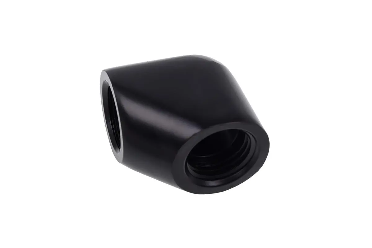 Σύνδεσμος L Alphacool Eiszapfen, G1/4 AG εσωτερικό σπείρωμα G1/4 IG, Μαύρο ματ - image 2