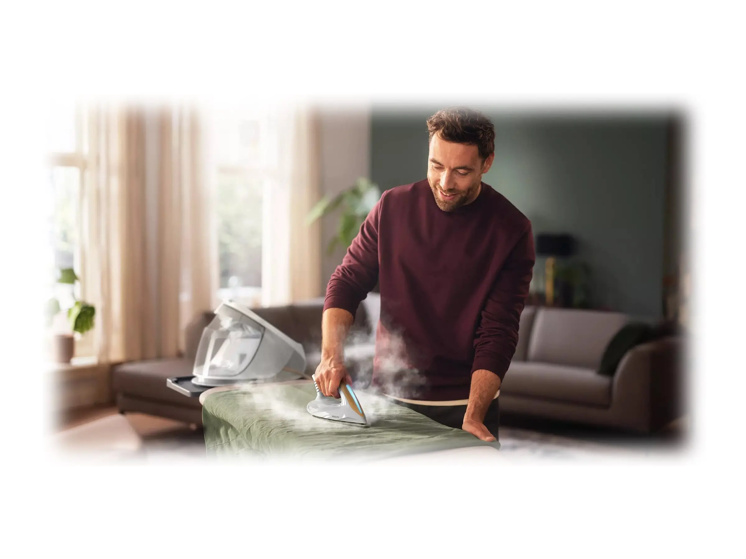 PHILIPS Generator de abur PerfectCare 7000 series 8 bar OptimalTEMP SteamGlide Elite 120g alimentare continuă cu abur - image 5