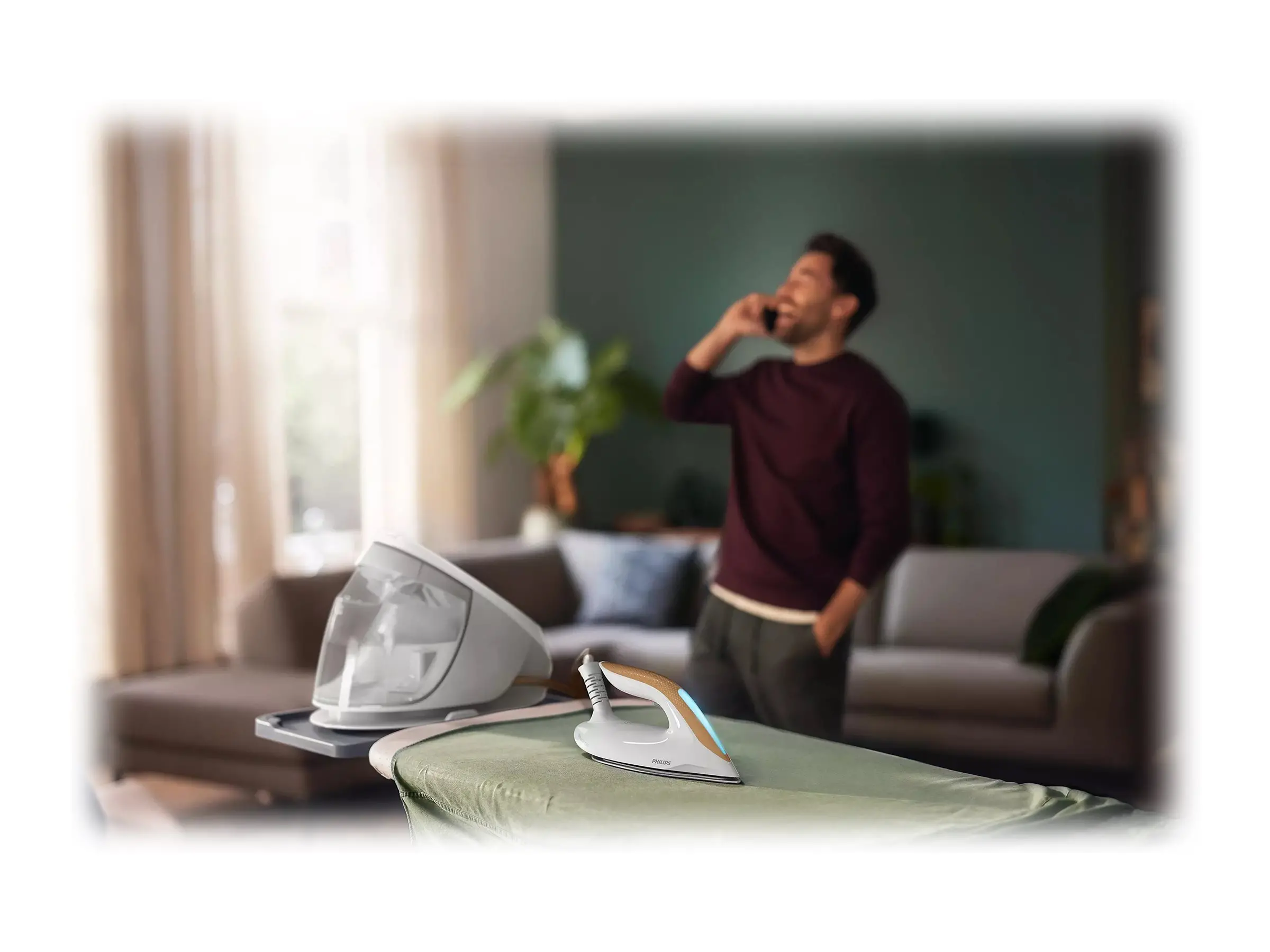 PHILIPS Σίδερο με γεννήτρια ατμού PerfectCare 7000 series 8 bar OptimalTEMP SteamGlide Elite 120g συνεχής παροχή ατμού - image 6