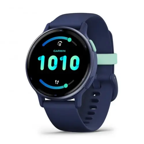 Garmin vívoactive® 5 - vívoactive® 5 - Metallic Navy безел с Navy корпус и силиконова каишка 010-02862-12