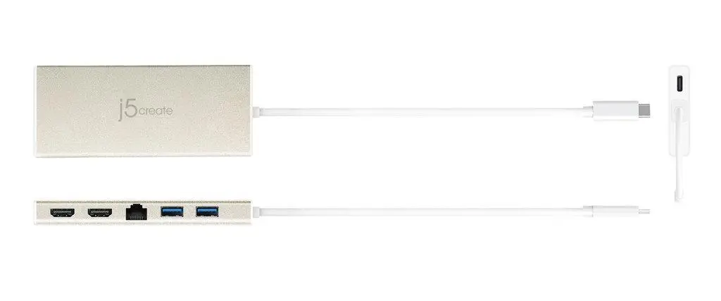 Докинг станция j5 create JCD381, USB-C, 2x HDMI, USB 3.1, PD 2.0, LAN - image 1