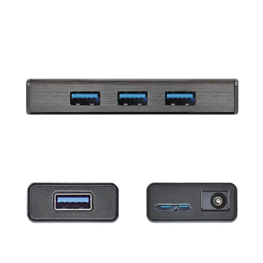 Hub cu 4 porturi J5 Create JUH340, USB 3.0, 1:4, Negru - image 2