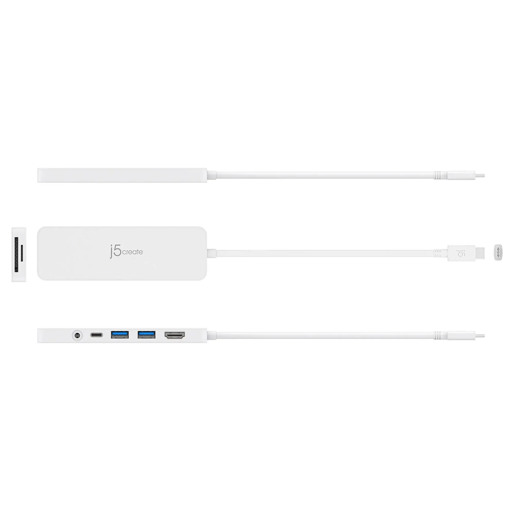 6-портов хъб j5create Mini Dock JCD373, USB, HDMI, SD, 3.5 mm jack - image 1