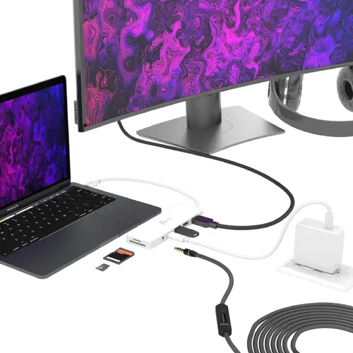 6-портов хъб j5create Mini Dock JCD373, USB, HDMI, SD, 3.5 mm jack - image 3