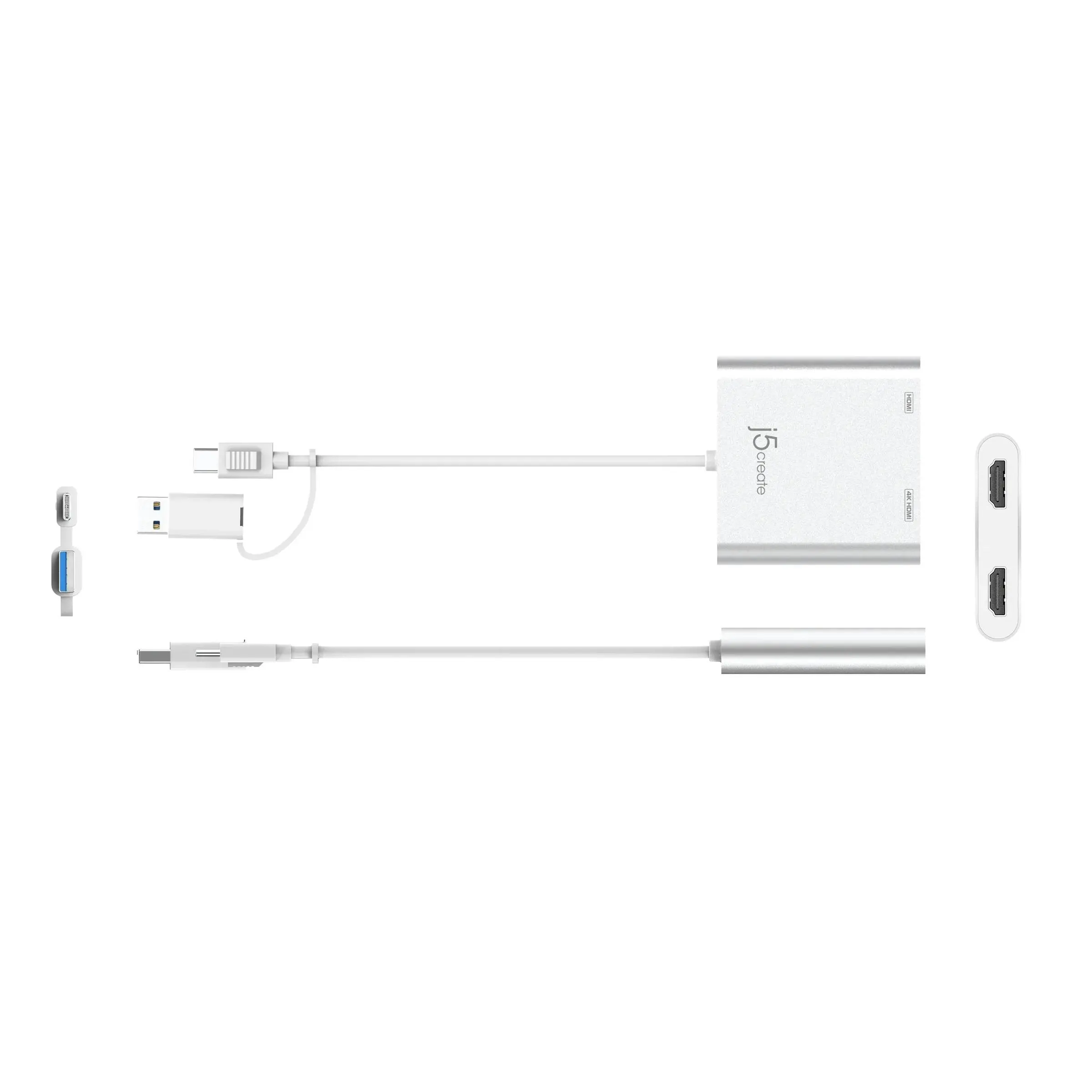 Адаптер j5create JCA365, За 2 монитора, USB-C - 2 x HDMI - image 2