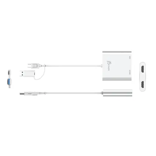 Адаптер j5create JCA365, За 2 монитора, USB-C - 2 x HDMI - image 2