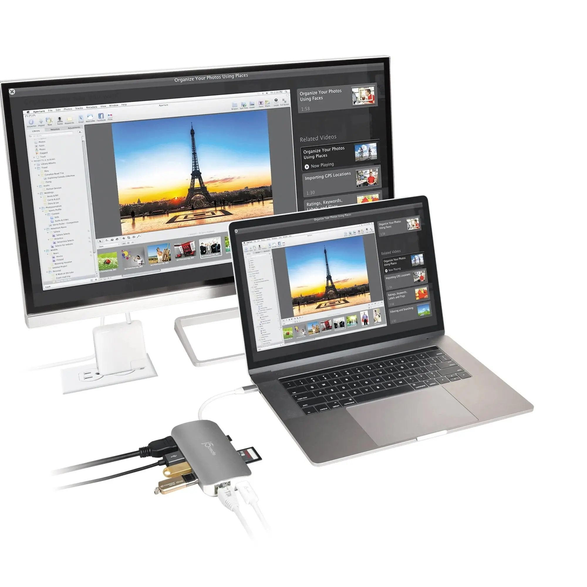 Docking station j5create Multi-Port JCD383, USB, HDMI, Ethernet, SD, microSD - image 4