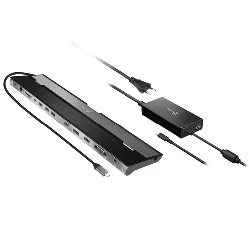 Stație de andocare j5create JCD543P, Pentru trei monitoare cu alimentator 100W PD - 1