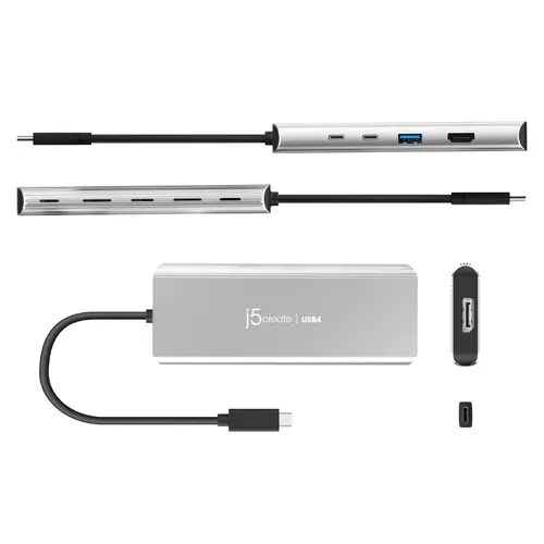 5-портов хъб j5create JCD401 USB4 Dual 4K Multi-port USB-C, 4K HDMI - image 2
