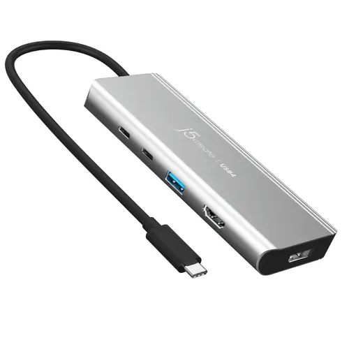 Hub cu 5 porturi j5create JCD401 USB4 Dual 4K Multi-port USB-C, 4K HDMI - 1