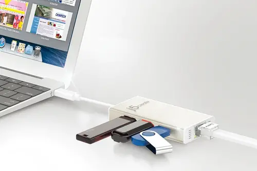 Hub 3 θυρών J5create JCH471, USB-C 3.1, USB-A 3.0, Gigabit Ethernet - 5