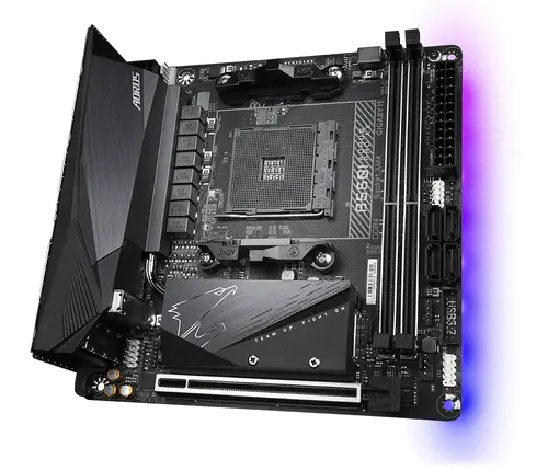 Дънна платка GIGABYTE B550I AORUS PRO AX, Socket AM4 - image 1