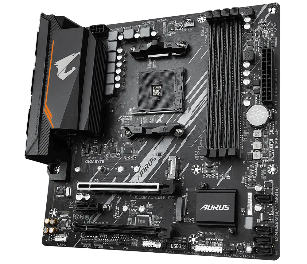 Дънна платка GIGABYTE B550M AORUS ELITE, Socket AM4 - image 1